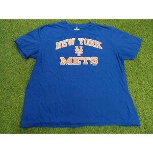 New York Mets Baseball‎ MLB T-Shirt Mens XL Blue Cotton Short Sleeve Fanatics